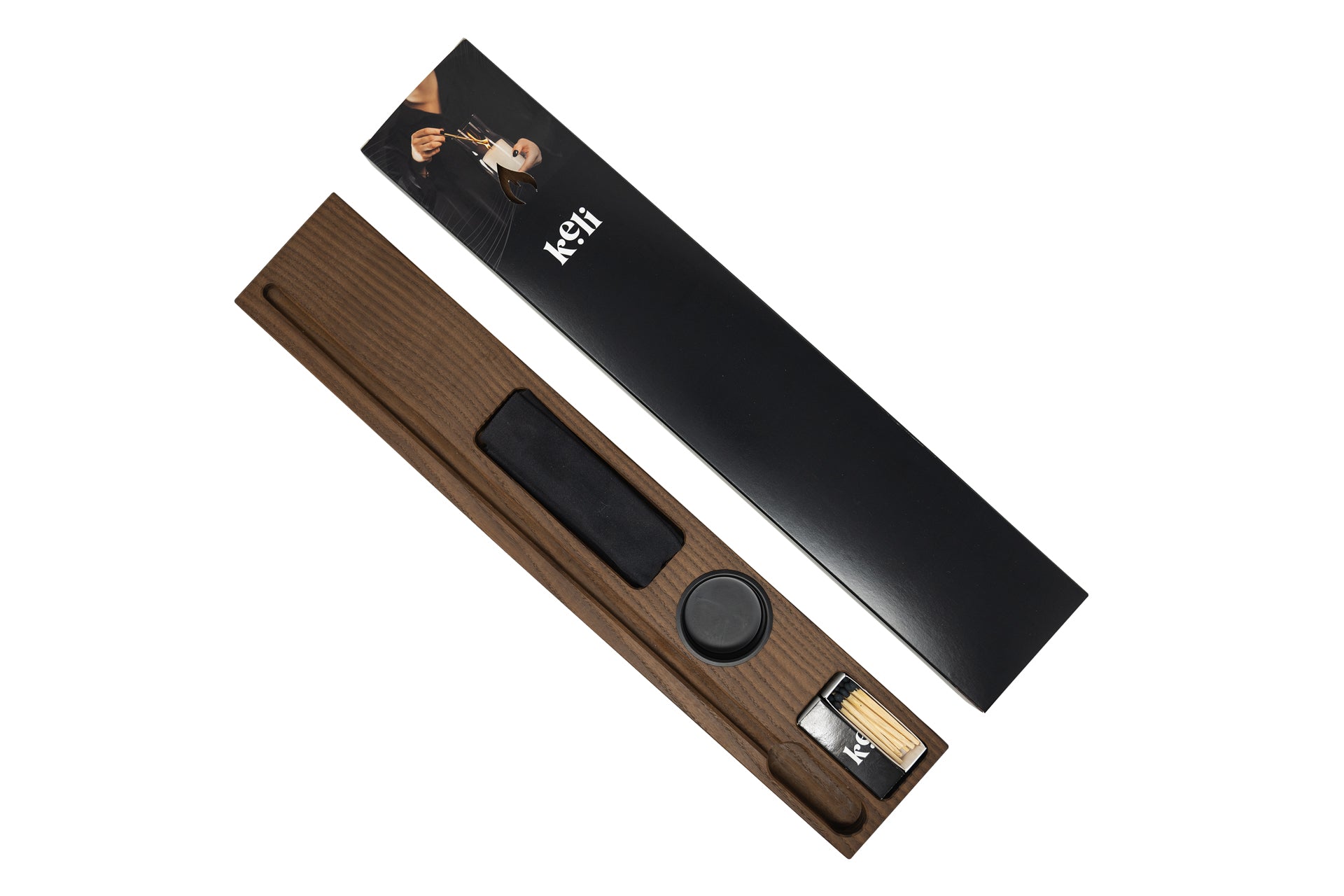 keli wooden case dark ash - size L